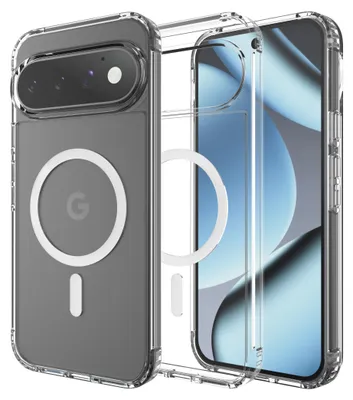 Image de Cazy Coque Compatible avec Google Pixel 11 / 11 Pro - Compatible MagSafe - Coque Renforcée Militaire - Transparente