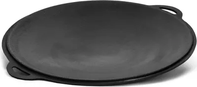 Produktbild von Ø55 cm Sadge Gusseisenpfanne  Saj Grillpfanne Sac-Pfanne rund Dutch Oven Grillplatte Feuerschale mit Griffen Gusseisene Plancha