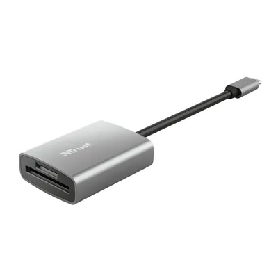 Image de TRUST Trust 24136 lecteur de cartes USB 3.2 Gen 1 (3.1 Gen 1) Type-C Aluminium