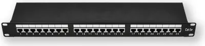 Immagine prodotto di PP-130 24P/C5E/S - Pannello patch da 19" 1U, 24 porte C5E schermate