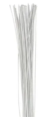 Produktbild von Culpitt Blumendraht Weiß 50Stk. 0,3mm