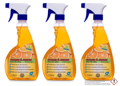 Produktbild von KaiserRein Orangenreiniger 3 x 0,5 L Konzentrat Allzweckreiniger Multi Talent Premium Orangenölreiniger Orangenöl-reiniger Spray