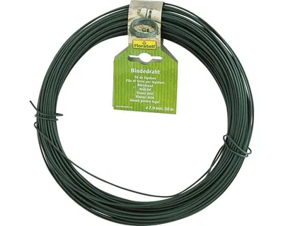 Obrázek produktu pro Vázací drát FloraSelf kov-plast Ø 2 mm 50 m zelený