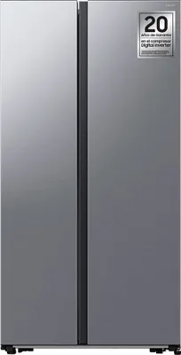Produktbild von Samsung Side-by-Side mit AI Energy Mode und SpaceMax™, 583 ℓ, Freistehend, Amerikanische Tür, Edelstahl, 2 Tür(en), Berührung, Innen