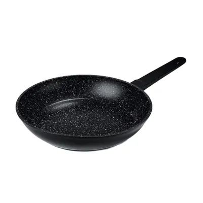 Produktbild von Aluguss Bratpfanne 28cm Induktion Antihaftbeschichtung Schwere Qualität Schwarz