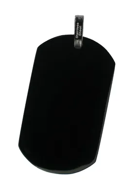 Produktbild von Akzent Edelstahlanhänger in Schwarz, Breite: 29 mm / Höhe: 49 mm