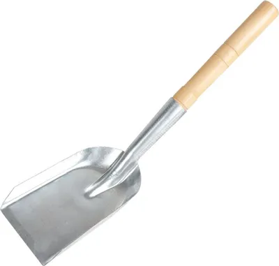 Image de BURI Pelle à main galvanisée Pelle à cendres Pelle à charbon Pelle à métal Pelle de jardin