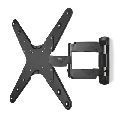 A black TV wall mount is shown against a white background.