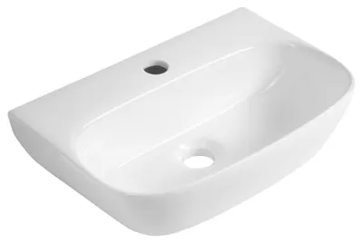 Zdjęcie produktu dla FLANNY Ceramiczna umywalka 46x31cm, biała