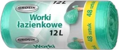 Produktbild von Grosik, Worki na śmieci łazienkowe 12L, 48 sztuk