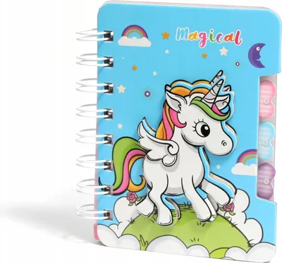 Zdjęcie produktu dla Jednorożec Mini Notes Zeszyt Pamiętnik Dla Dzieci Różne Kolory