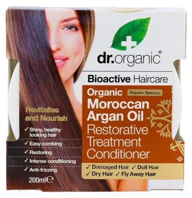 Productafbeelding van Dr Organic Moroccan Argan Oil Restorative Treatment Conditioner (200 ml)