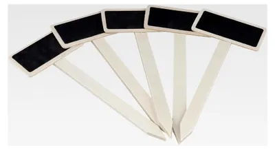 Produktbild von 80 Stück Pflanzenschilder aus Holz 14 x 6,1 cm, beschriftbare Pflanzenstecker für Kräuter, Blumen und Gemüse