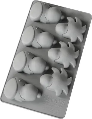 Produktbild von Muffinbackform Snoopy & Woodstock grau Silikon