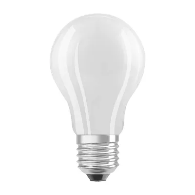 Immagine prodotto di LEDVANCE Lampadina a risparmio energetico a LED, lampadina opaca con base E27, bianco caldo (3000K), 5 watt, sostituisce le lampadine tradizionali da 75W, efficienza energetica particolarmente elevata e risparmio energetico, confezione da 1 pezzo