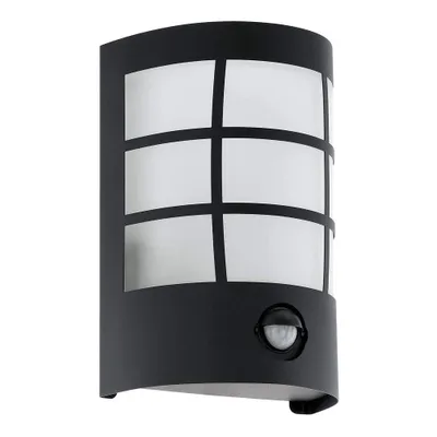 Zdjęcie produktu dla Zewnętrzna lampa ścienna z czujnikiem ruchu Cerno Black Eglo LED 75314 11x14x15,5cm