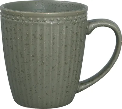 Produktbild von Greengate Alice Becher mit Henkel olive green 0,4l