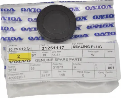 Image de VOLVO S60 V60 XC60 Capuchon de tête 3.0 3.2 OE 31251117