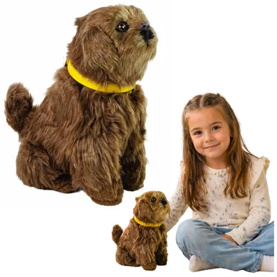 Productafbeelding van Interactieve pluche hond zachte vacht streelt zijn hoofd en leert zijn functies