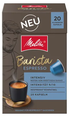 Produktbild von Melitta Barista Espresso 20 x Kaffee Kapseln für das Nespresso®-System