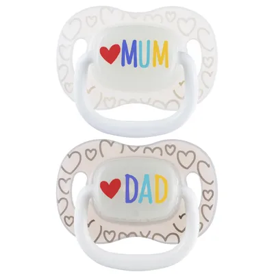 Obrázok produktu pre Canpol babies silikónová figurína symetrická LoveMum&Dad 6-18 m 2 ks 34/940