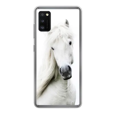Produktbild von MuchoWow® Handyhülle Schutzhülle Hülle für Samsung Galaxy A41 Pferde - Nutztiere - Mähnen Silikon Softcase Handy Hülle - Mobiltelefon