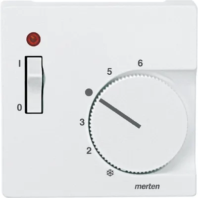 Produktbild von MERTEN Zentralplatte 536119 Raumtemperaturreglerit polarweiß