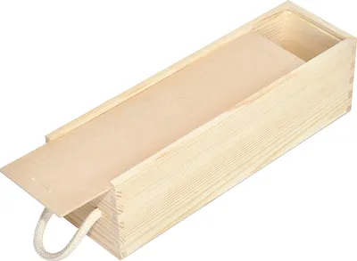Image de Creative Deco Boîte Caisse à Vin en Bois Naturel 36 x 11 x 9,8 cm - 1 Bouteille