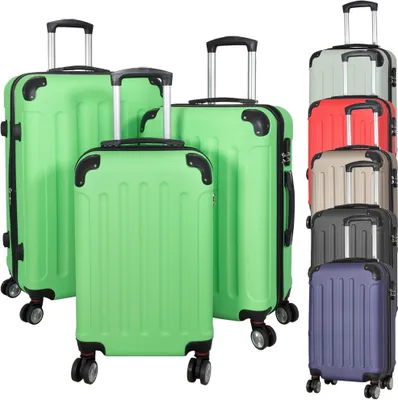 Produktbild von ABS-Kofferset 3tlg Avalon II | Koffer | Reisekoffer, Koffer Farben:Navy Blau