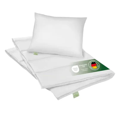 Productafbeelding van Zomerdekbed + kussen DREAMSTAR | 135 x 200 + 80 x 80 cm | Set biologisch katoenen beddengoed