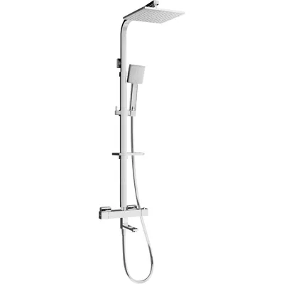 Obrázek produktu pro Mexen CQ45 Podomítkový vanový a sprchový set s dešťovou sprchou a termostatickou baterií, Chromovaná - 779104595-00
