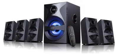 Image de FENDA Enceintes F&D F3800X/ 5.1/ 80W/ noir/ radio FM/ lecture USB/SD/ télécommande