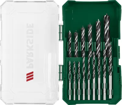 Produktbild von PARKSIDE® Bohrer- und Bit-Set PBB 4 C2 (Holzbohrer Set 15tlg.)
