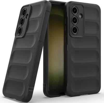 Produktbild von Handyhülle für Samsung Galaxy S24 FE Weich TPU Silikon Stossfest Anti-rutsch Hülle Schwarz