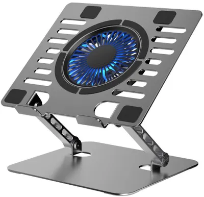 Obrázok produktu pre Regulovaný chladiaci stojan vhodný pre notebook ART P12, 1 x USB A, LED, hliník