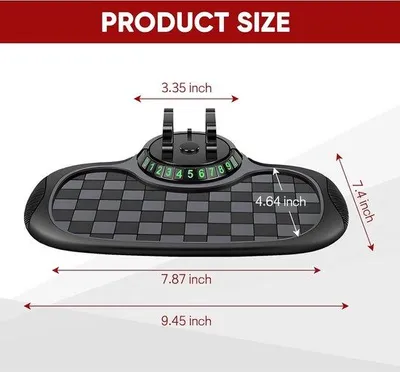 Image de Tapis antidérapant pour le pare-chocs de la voiture, support de téléphone pour le tableau de bord de la voiture, tapis antidérapants pour le pare-chocs de la voiture avec support de téléphone