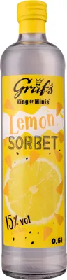 Produktbild von Gräfs Lemon Sorbet Likör mit aromatischen Zitronengeschmack 500ml