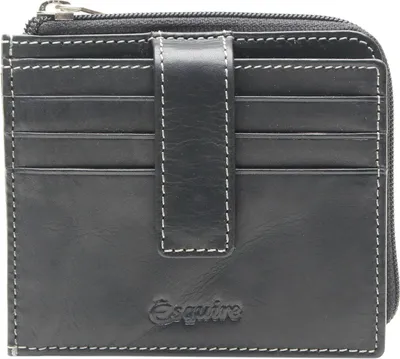 Produktbild von Esquire Leder Kartenetui Oslo Dallas RFID Case Black schwarz