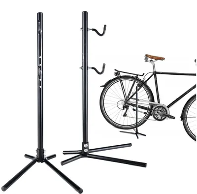 Obrázok produktu pre Servisný stojan na bicykel držiak na bicykel nastaviteľný voľne stojaci čierny