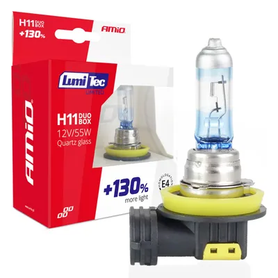 Obrázok produktu pre AMiO Halogénový DUO blister (2ks) H11 12V 55W sada LumiTec LIMITED +130%