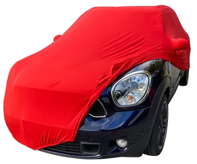 Image de Housse de voiture intérieure adaptée à Mini Countryman (R60) Rouge avec poches
