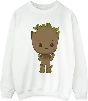 Produktbild von Marvel - "I Am Groot" Sweatshirt für Herren BI36184 (L) (Weiß)