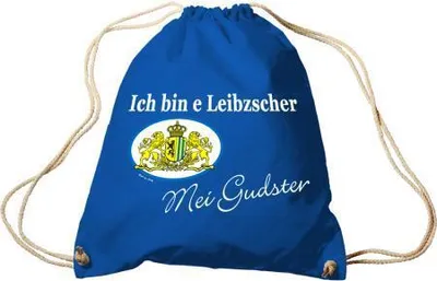 Produktbild von Sporttasche mit Aufdruck - Ich bin e Leibzscher... - 65040 - Trend-Bag Turnbeutel Rucksack