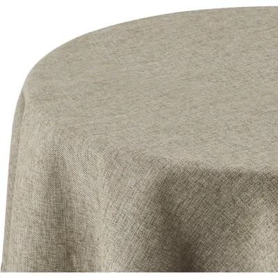 Immagine prodotto di Tovaglia impermeabile con effetto "loto", aspetto lino, rotonda, diametro 140 cm, confezione singola