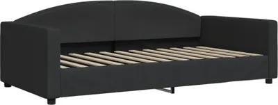 Zdjęcie produktu dla vidaXL Łóżko dzienne czarne 100x200 cm tkanina