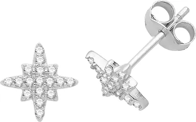 Produktbild von Schöne 925 Sterling Silber Damen - Paar Ohrstecker mit Zirkonia - 8mm*8mm; TRS27494