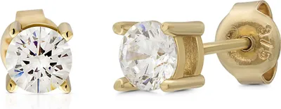 Produktbild von SuzanGold Ohrringe Damen Echtgold Shine Bright Stecker Medium 375 Gelbgold