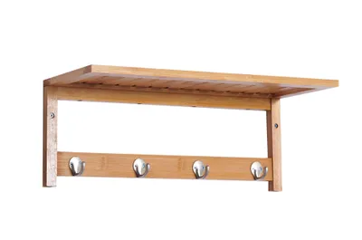 Obrázok produktu pre Nástenný vešiak na kabáty, vešiak s háčikmi, montáž na stenu50 x 16 x 17,5 cm