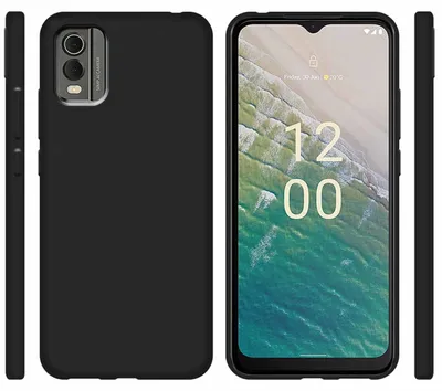 Obrázok produktu pre Pre Nokia C32 Silikónová ochrana Čierny kryt mobilného telefónu Puzdro TPU tenké