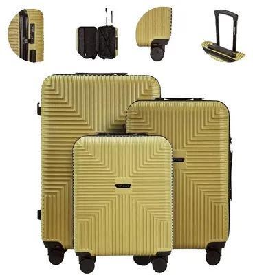 Image de Valise, polycarbonate recyclable, serrure TSA, verte